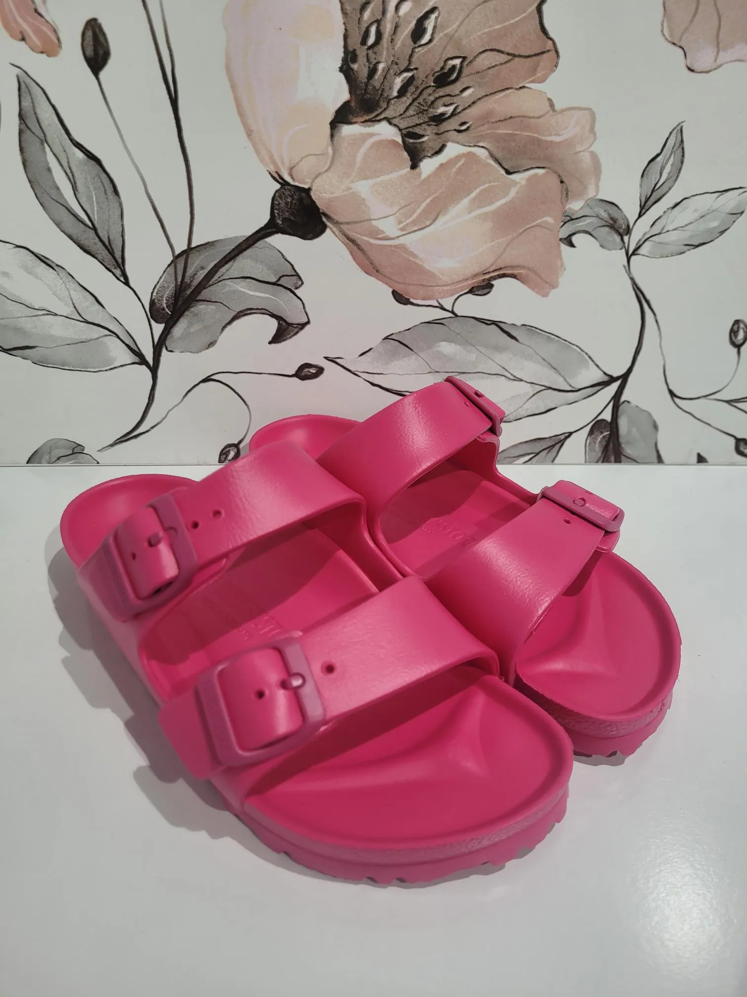 Arizona EVA Beetroot Purple Narrow by Birkenstock