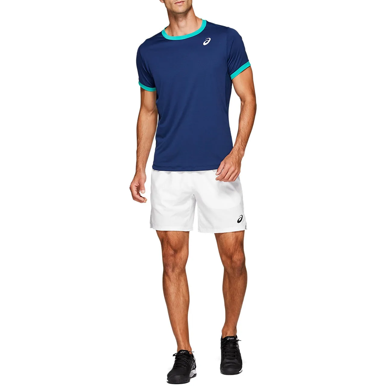 Asics Men's Club Short 7-Inch (White)