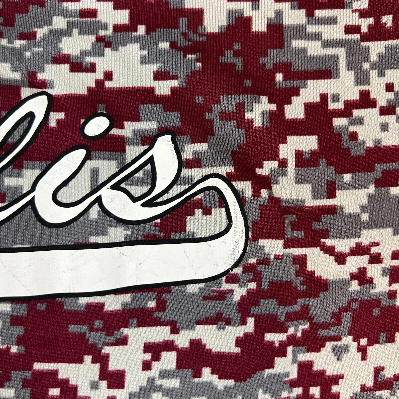 Augusta Sportswear Mens Red Camo Performance Shirt Size Large