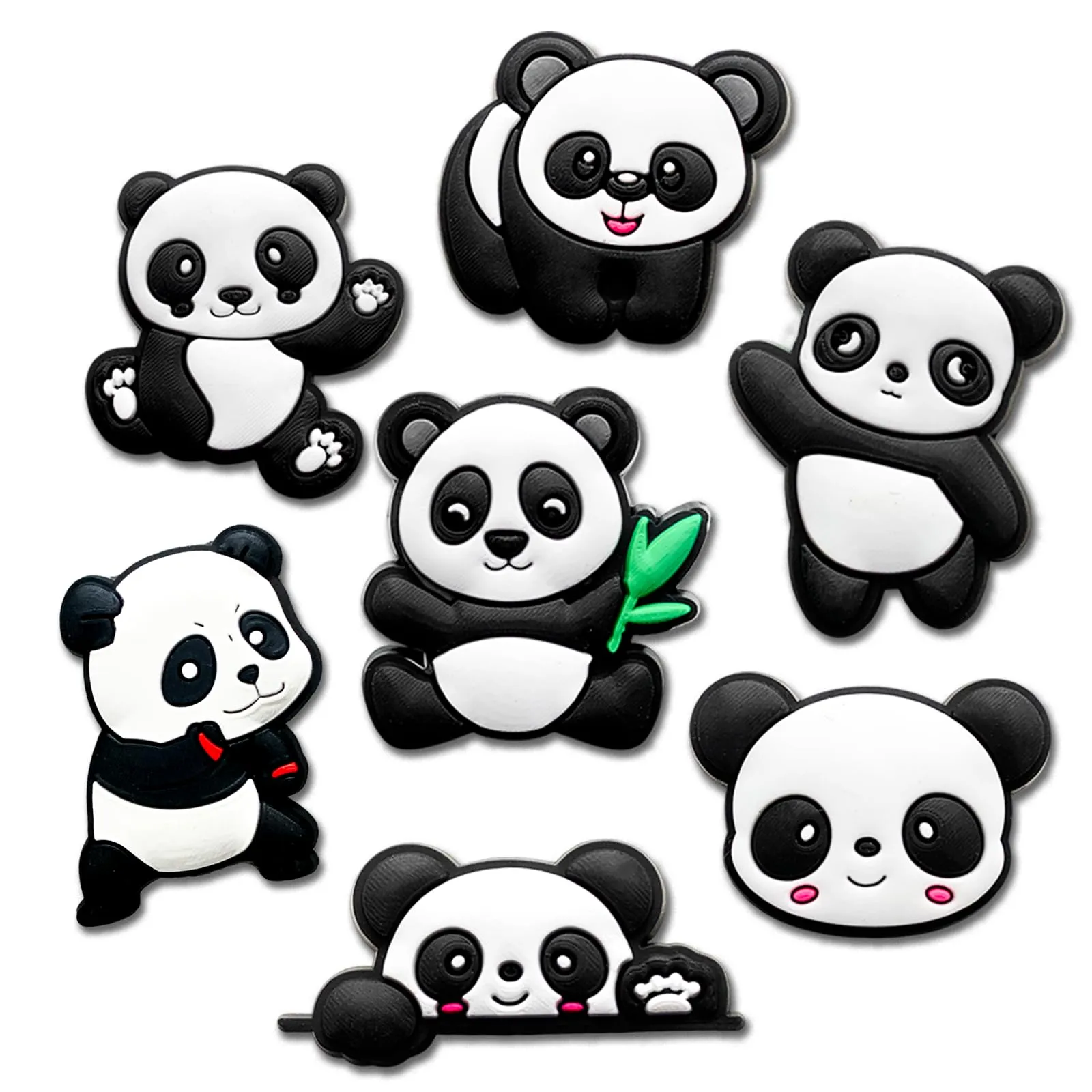 Autumn Princess Cheer Soccer Panda Shoe Charms for Clog Slides Sandals, Boxing Hawaii Food Camp Shoe Accessories for Adults Party Favor