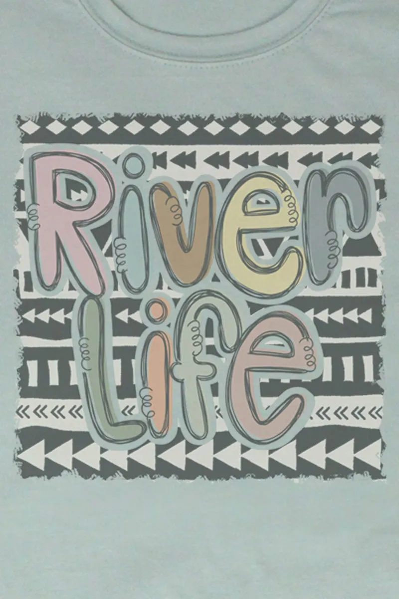 Aztec River Life Poly/Cotton Tee