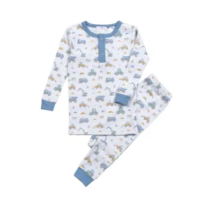 Baby Loren Construction Site Pajama Set - Blue