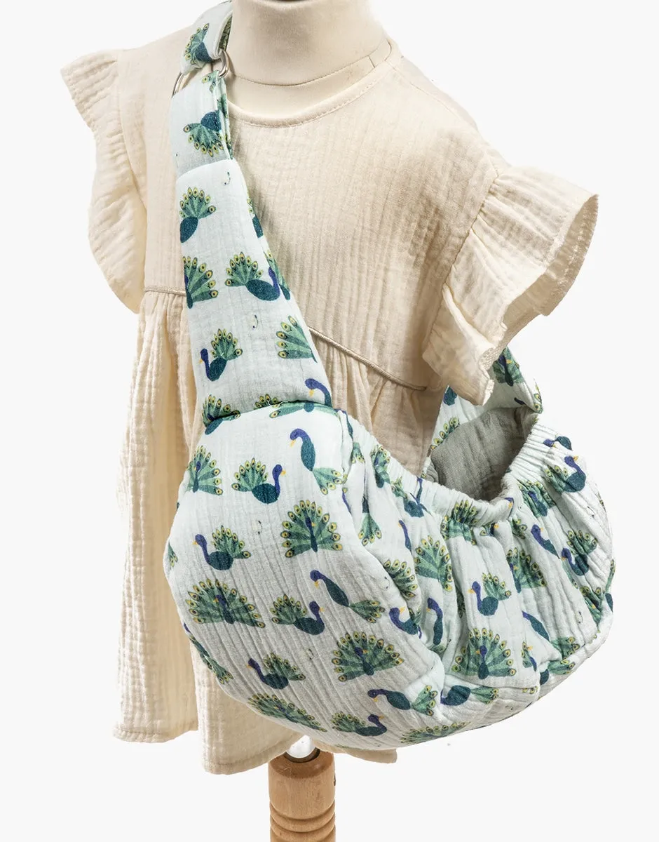 Baby Peacock hammock doll holder