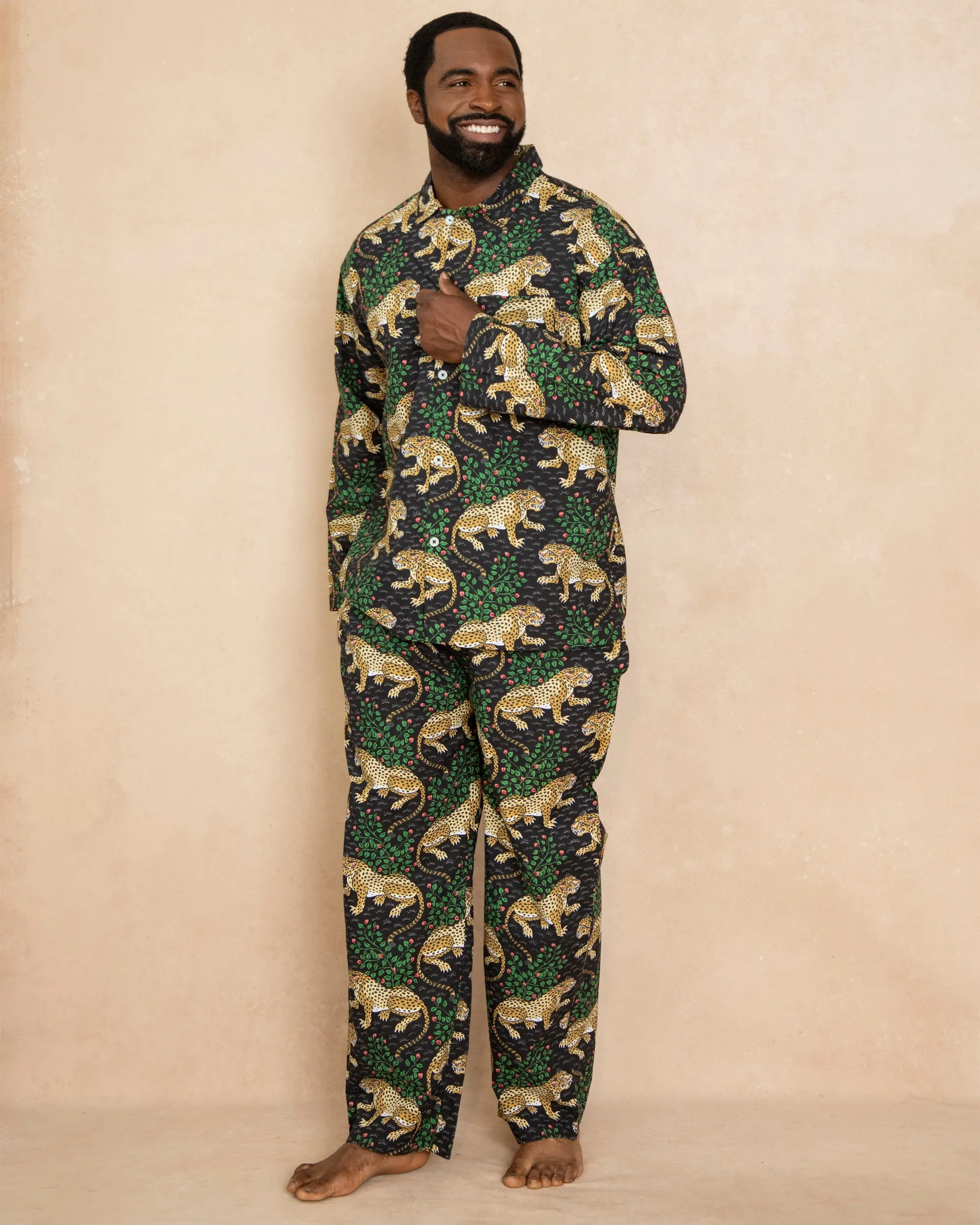 Bagheera - Men's Long PJ Set - Ink