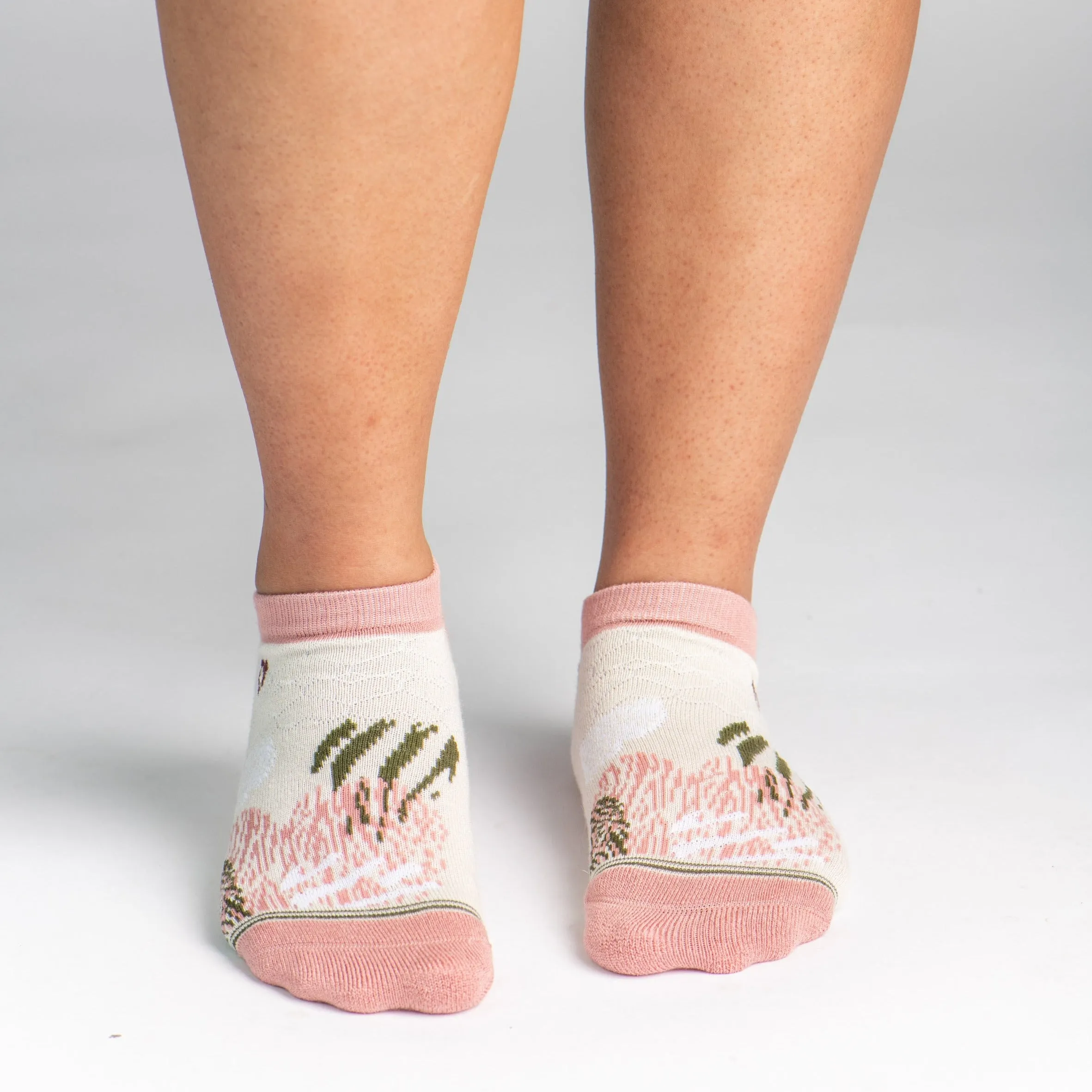 Bamboo Socks | Everyday Ankle | Wild At Heart Tea Rose