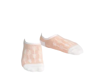 Bamboo Socks | No Fuss No-Show | Going My Way - Aurora Apricot