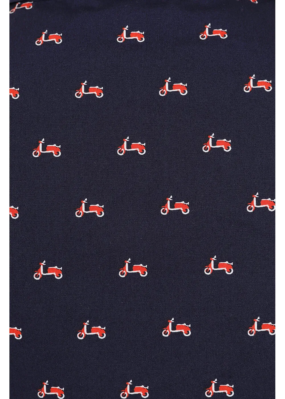 Banned Sandy Vespa 60's Blouse Navy Blue