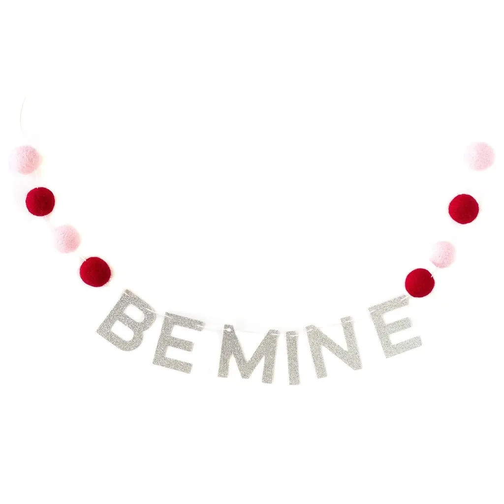Be Mine Felt Ball Banner