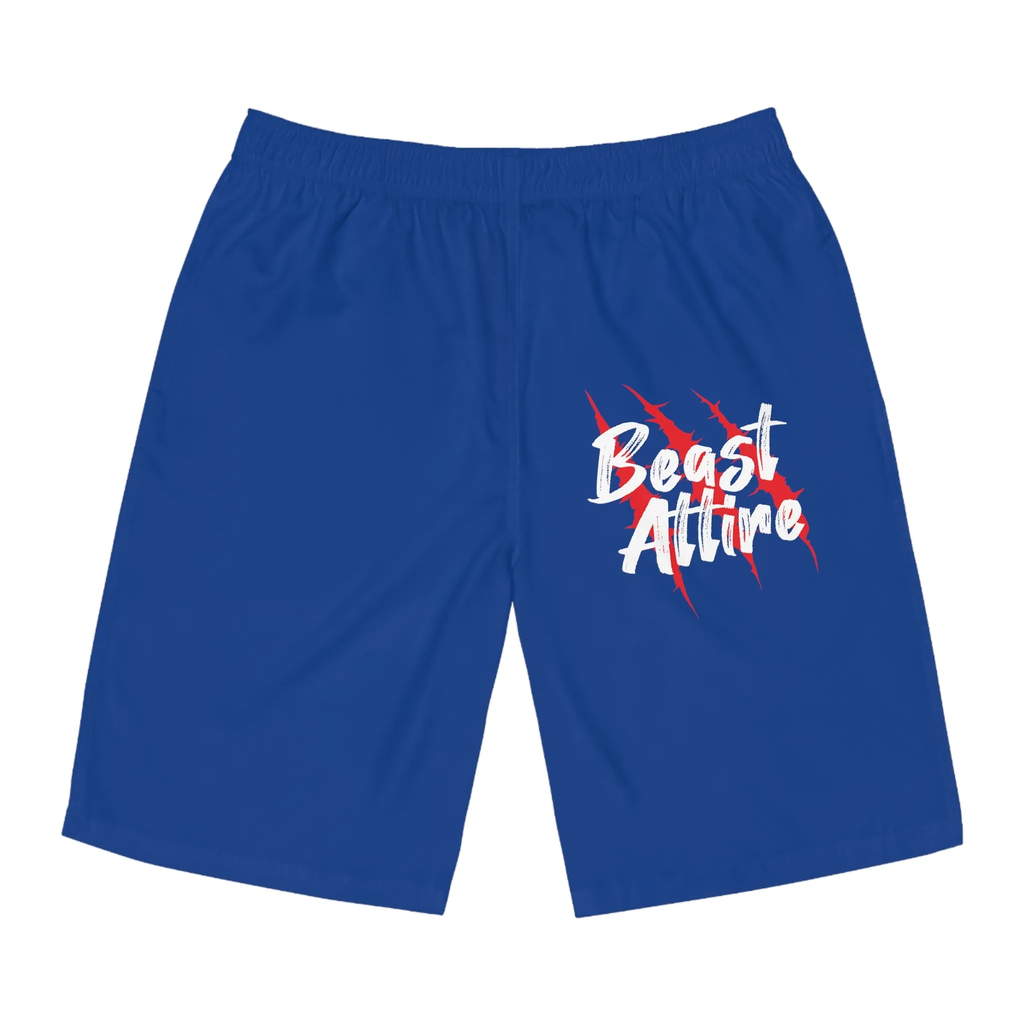Beast Attire Men's Blue Board Shorts (AOP)