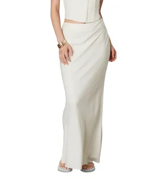 Bias Linen Maxi Skirt