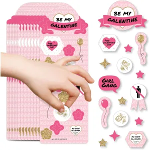 Big Dot of Happiness Be My Galentine - Galentine's & Valentine's Day Party Favor Kids Stickers - 16 Sheets - 256 Stickers