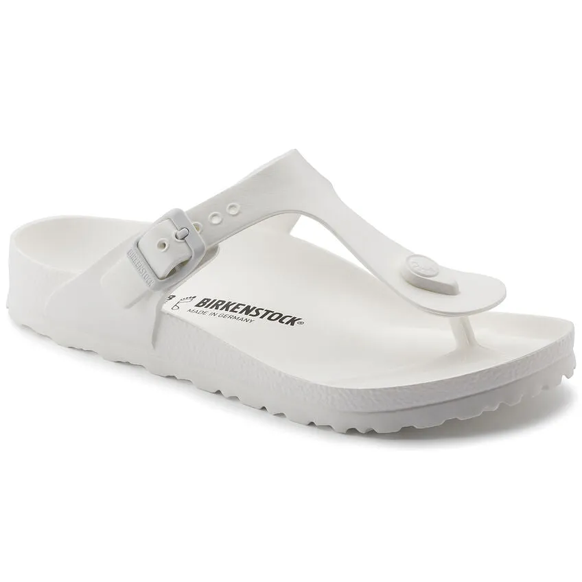Birkenstock Gizeh Essentials EVA in Faded Lime & White