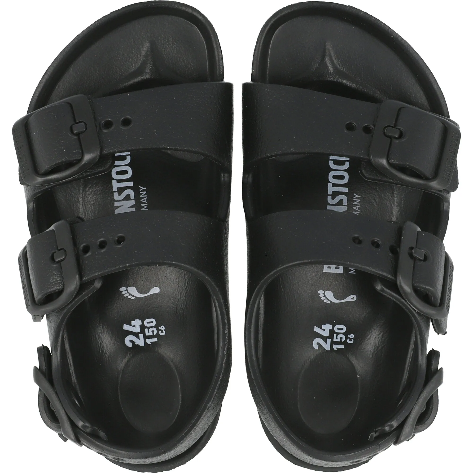 Birkenstock Milano Kids Black Sandals