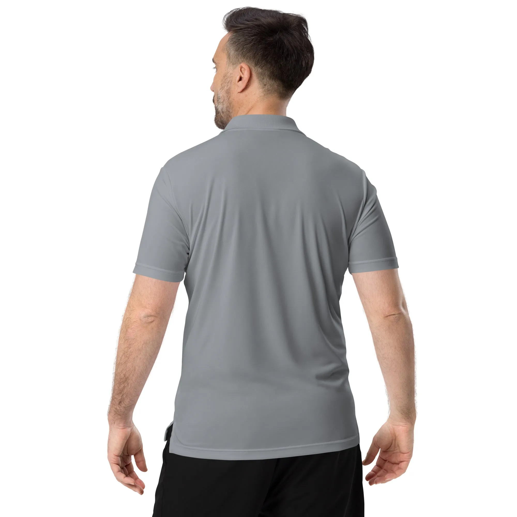 Black Stick and Rat River Rat adidas performance polo shirt