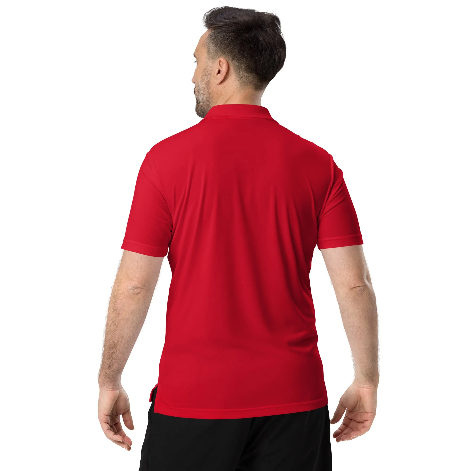 Black Stick and Rat River Rat adidas performance polo shirt