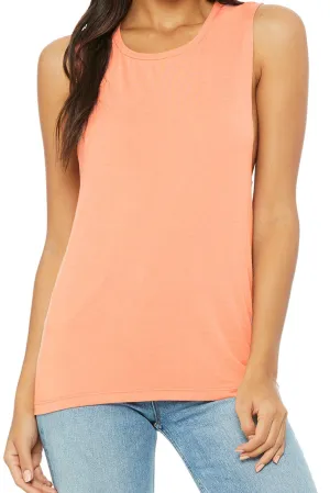 Bleached Good Vibes Women's Flowy Scoop Muscle Tank