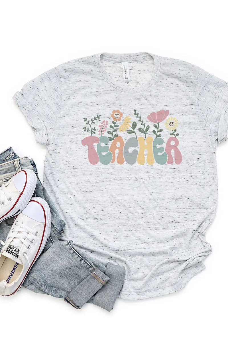Blossoming Teacher Unisex Short Sleeve Tee