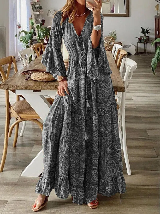 BohoDreamer™ | Women's Boho Maxi Dress | Cotton Blend, Breathable Fabric & Summer Styling