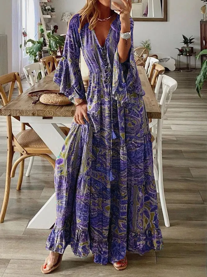 BohoDreamer™ | Women's Boho Maxi Dress | Cotton Blend, Breathable Fabric & Summer Styling