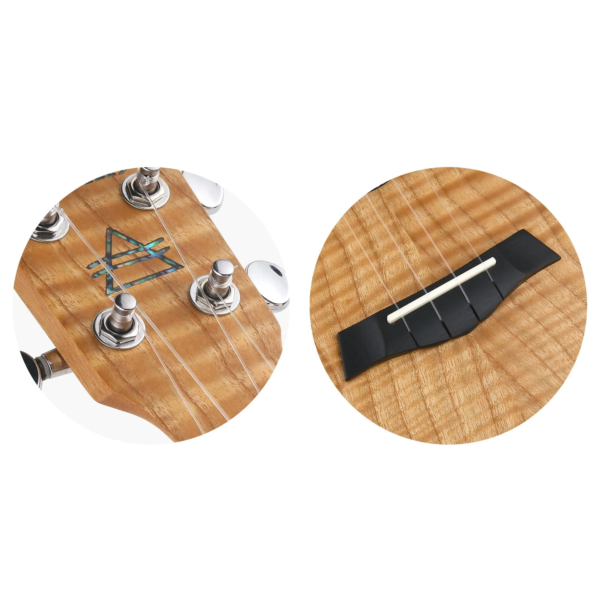 Bondi Tiger Oak Concert Electric Ukulele