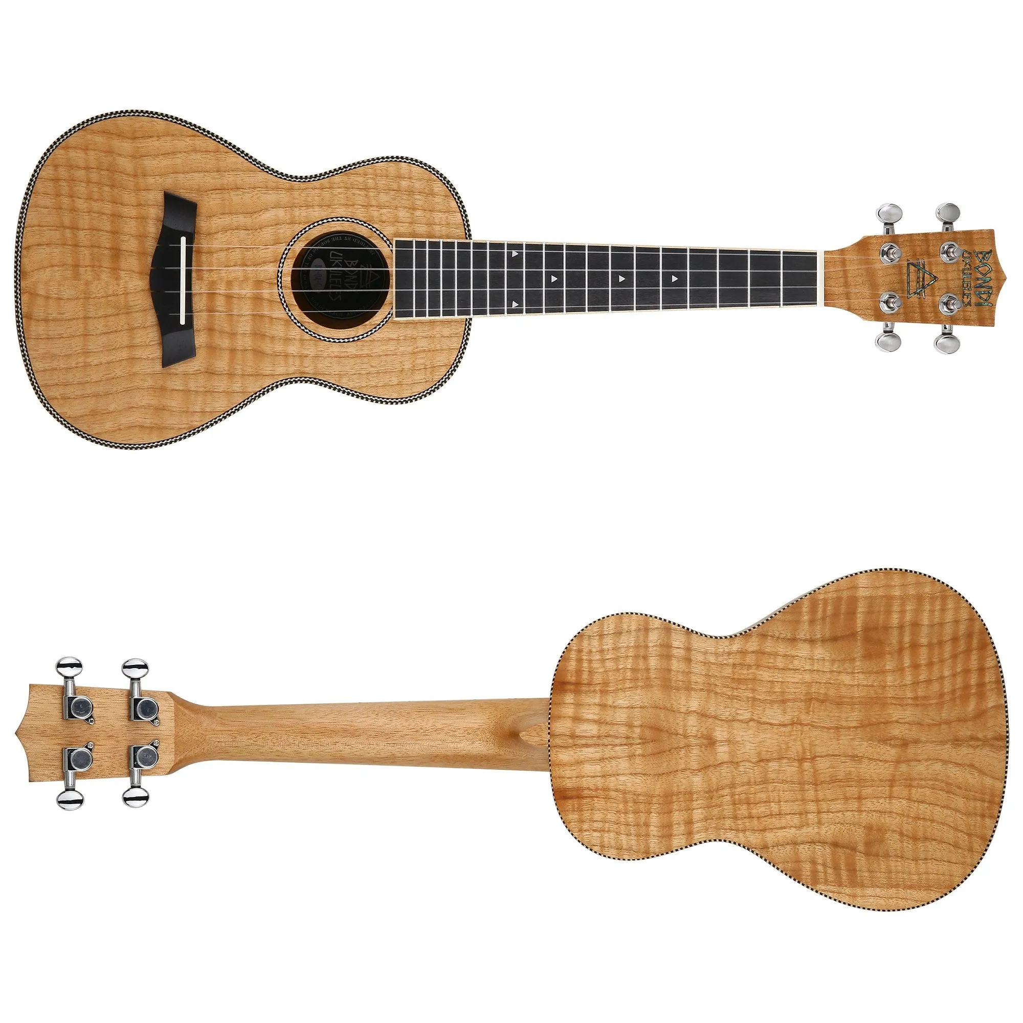 Bondi Tiger Oak Concert Ukulele Left-Handed