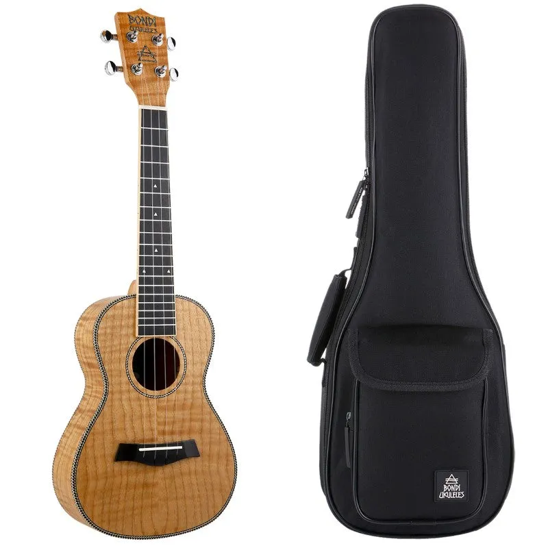 Bondi Tiger Oak Concert Ukulele Left-Handed