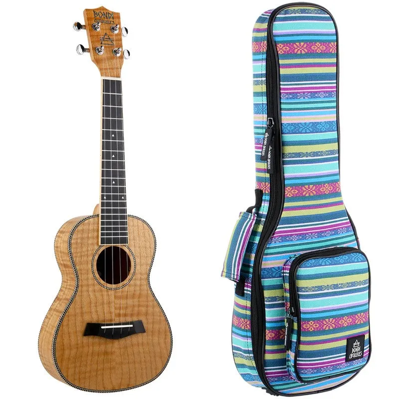 Bondi Tiger Oak Concert Ukulele Left-Handed