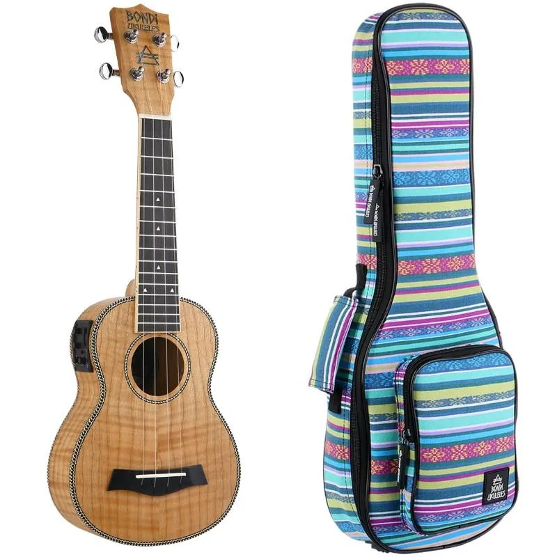 Bondi Tiger Oak Soprano Electric Ukulele