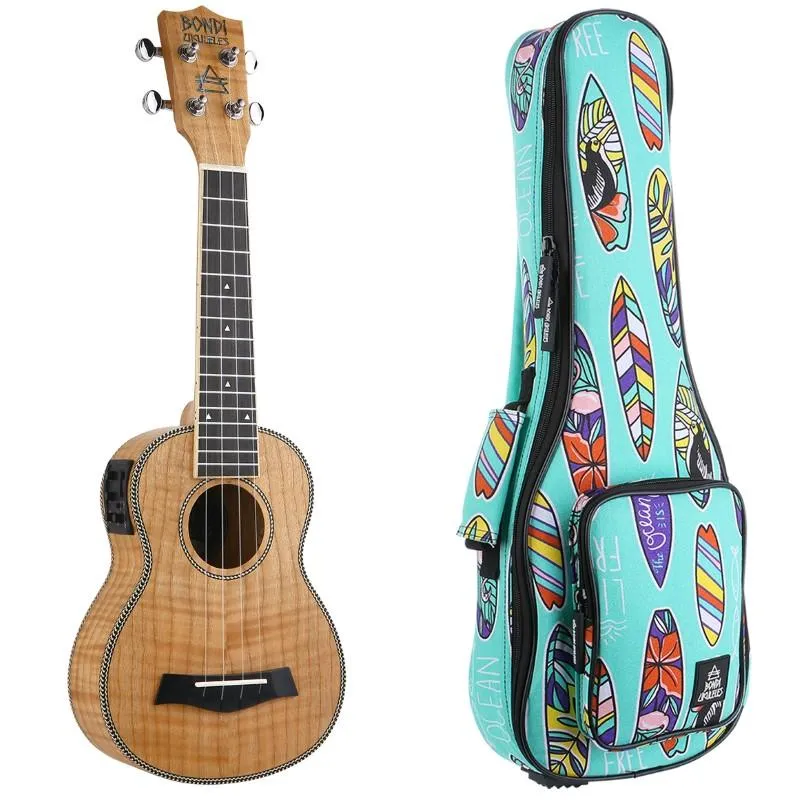 Bondi Tiger Oak Soprano Electric Ukulele