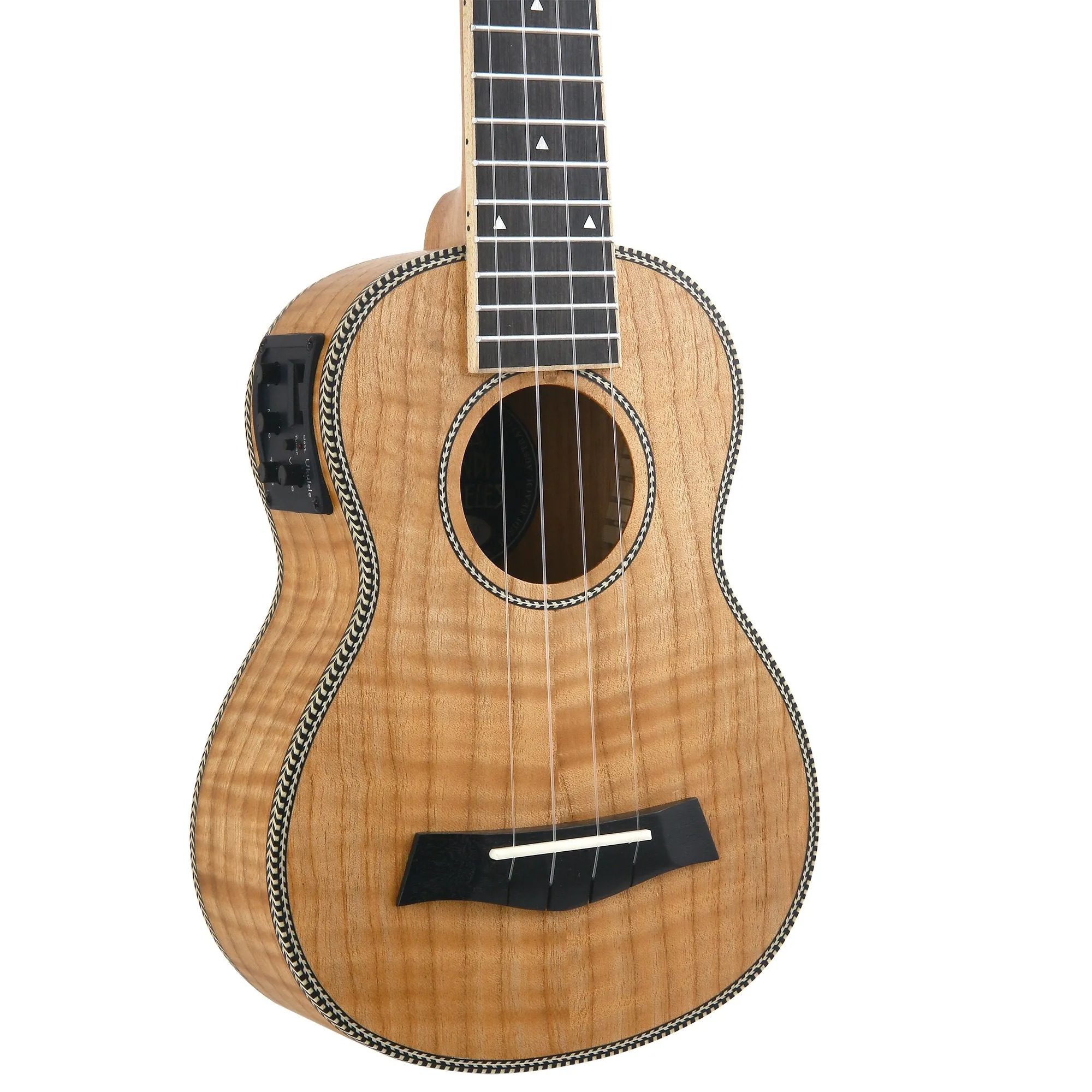 Bondi Tiger Oak Soprano Electric Ukulele