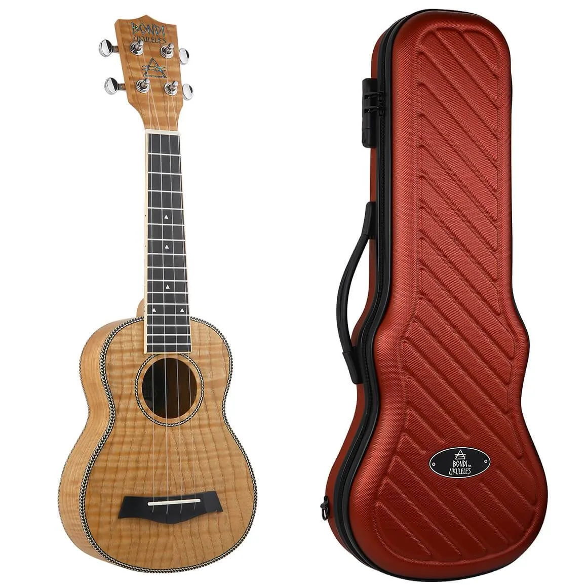 Bondi Tiger Oak Tenor Electric Ukulele