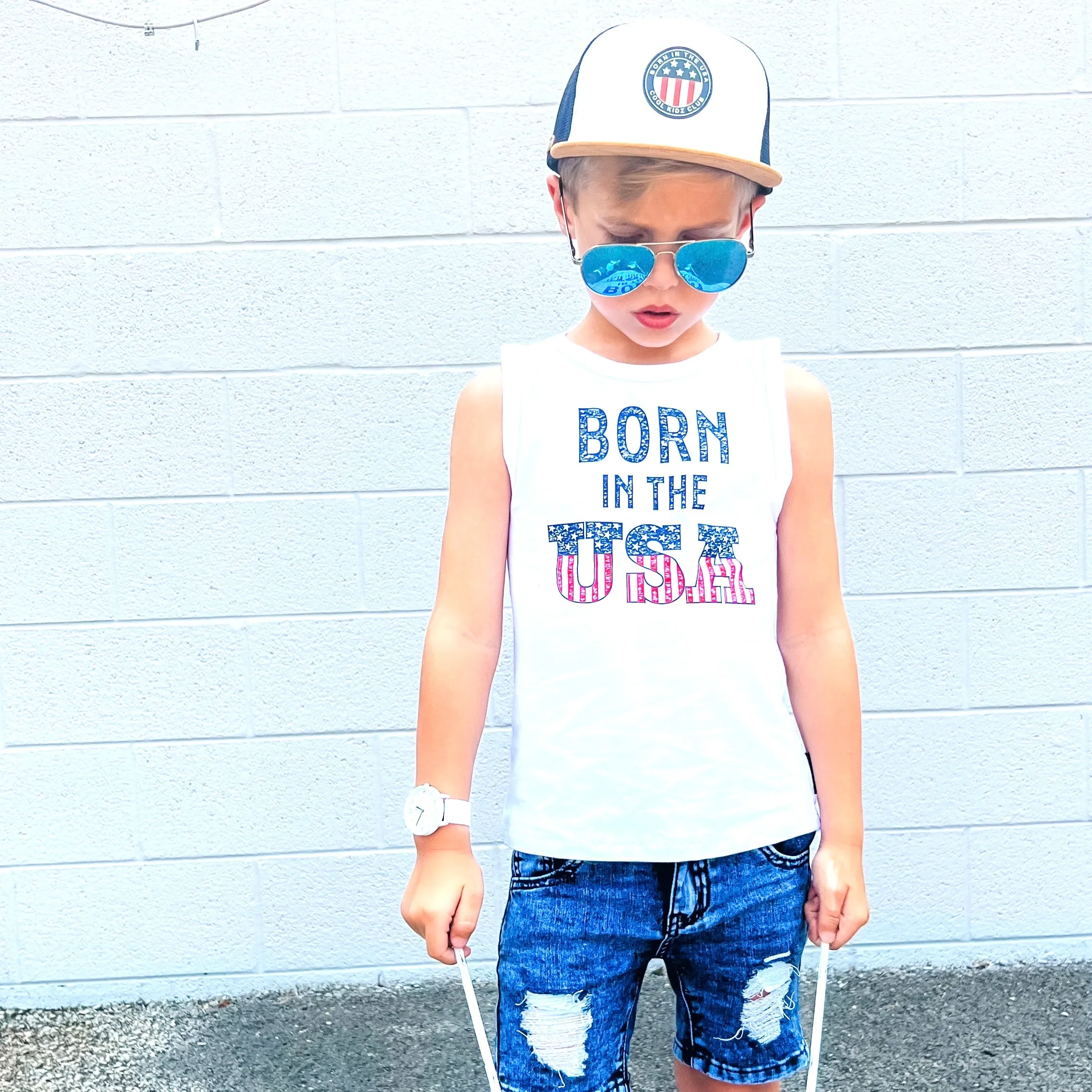 Born in the USA Muscle Tank