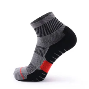 botthms Grey Coolmax Crew Running Socks