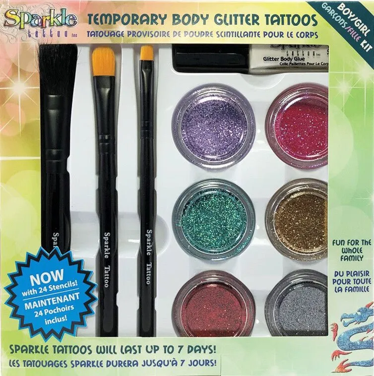 Boy & Girl Glitter Tattoo Party Kit