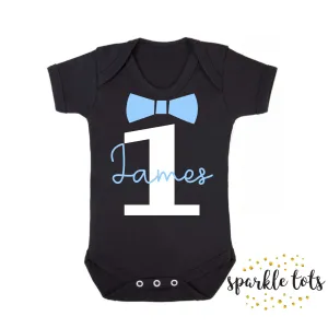 Boys Birthday T-Shirt or Baby Grow | Personalised with Name and Age