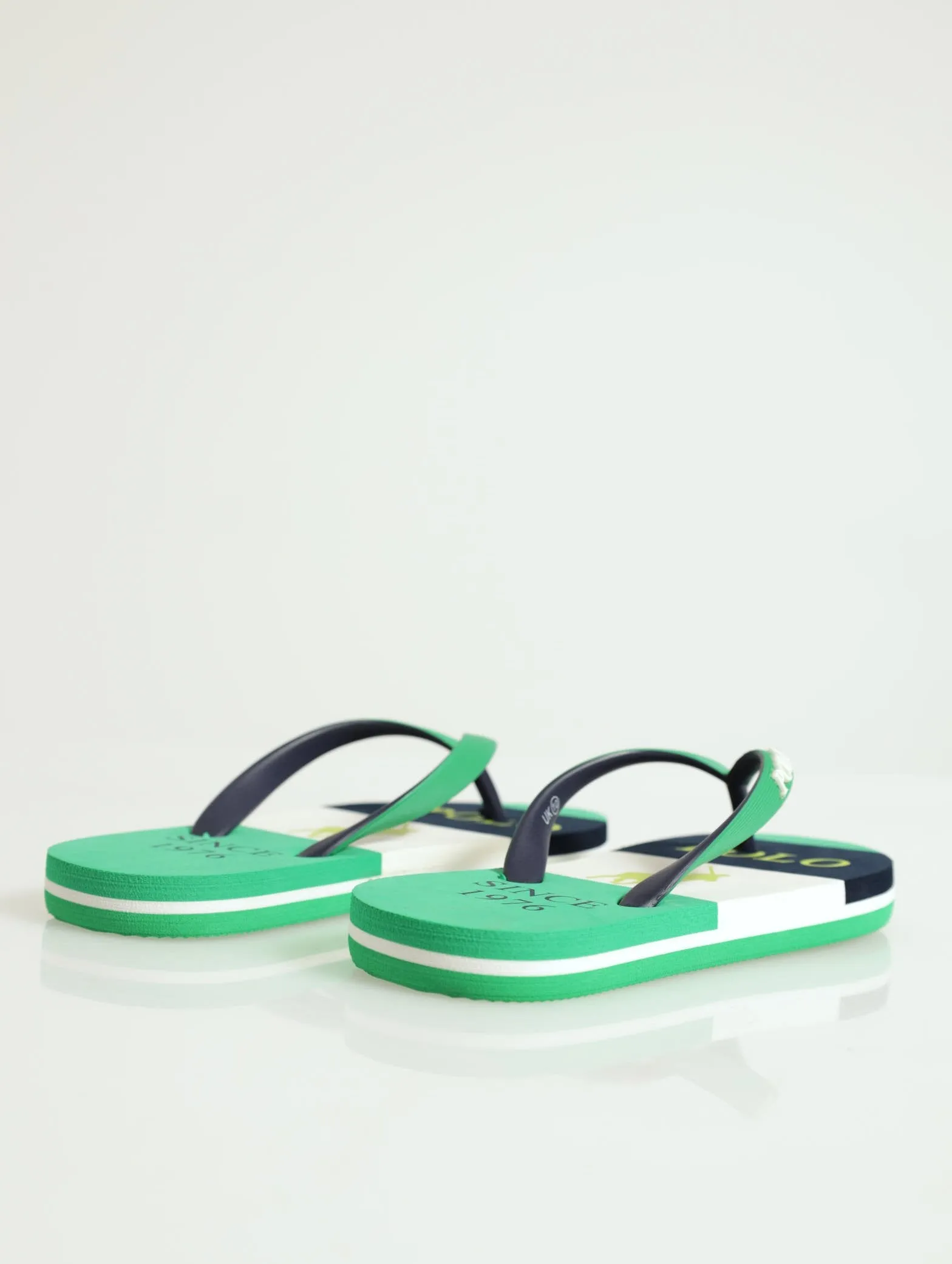 Boys Colourblock Big Pony Flip Flop - Green