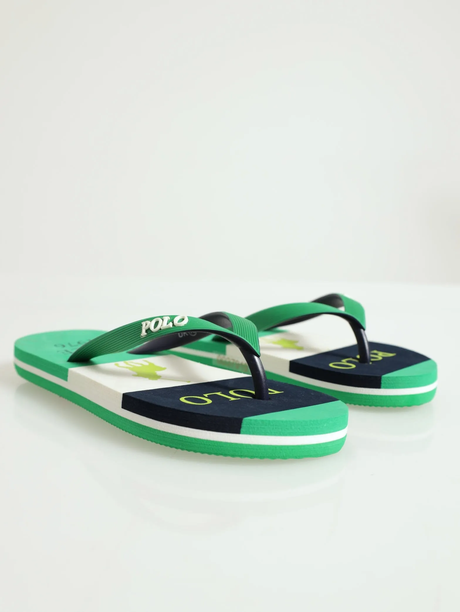 Boys Colourblock Big Pony Flip Flop - Green