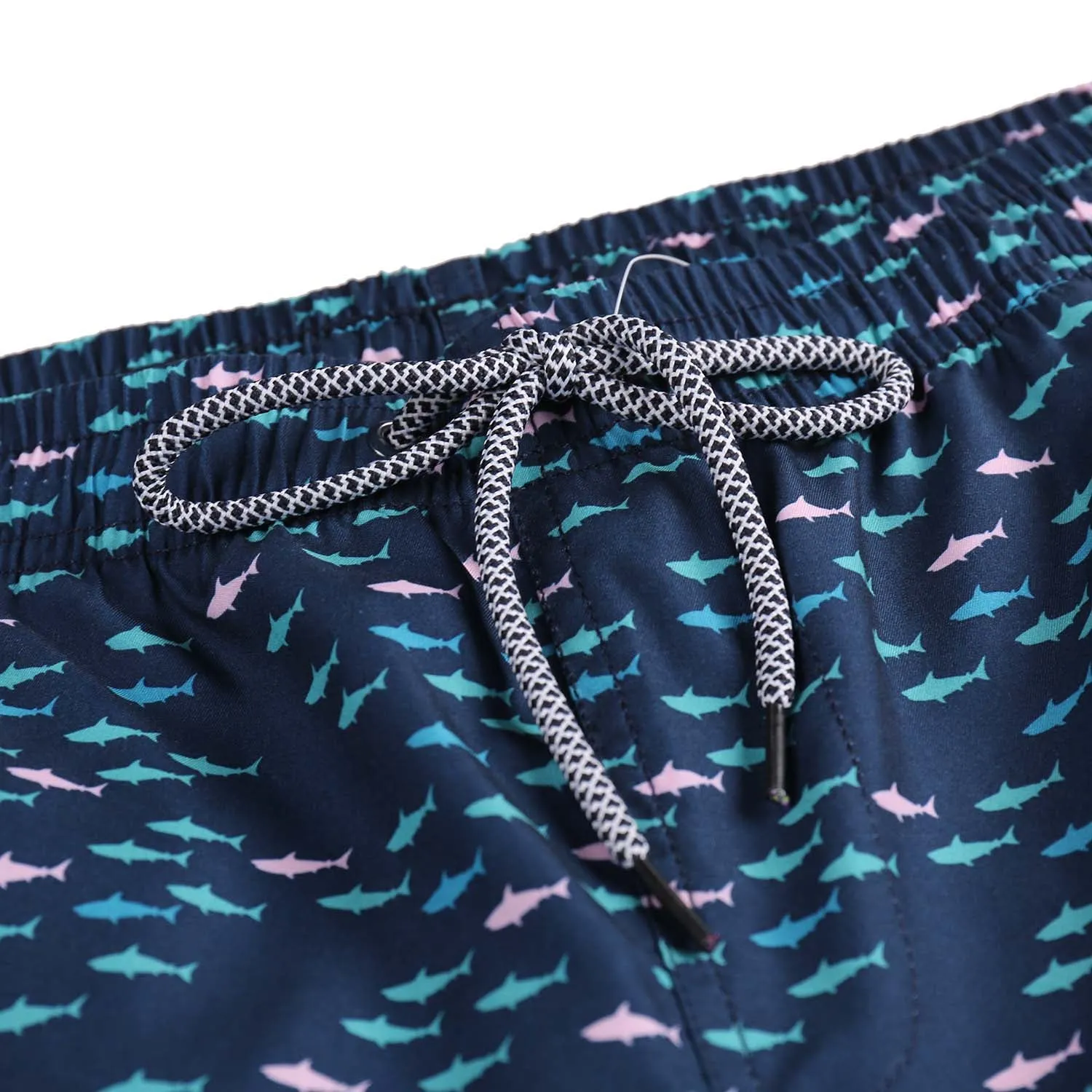 Boy's  Kid  Family  Match  Fast  Dry  Mesh  Lining  Swim  Trunks  Shorts