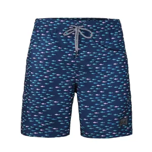 Boy's  Kid  Family  Match  Fast  Dry  Mesh  Lining  Swim  Trunks  Shorts