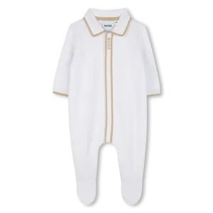 Boys White Babygrow