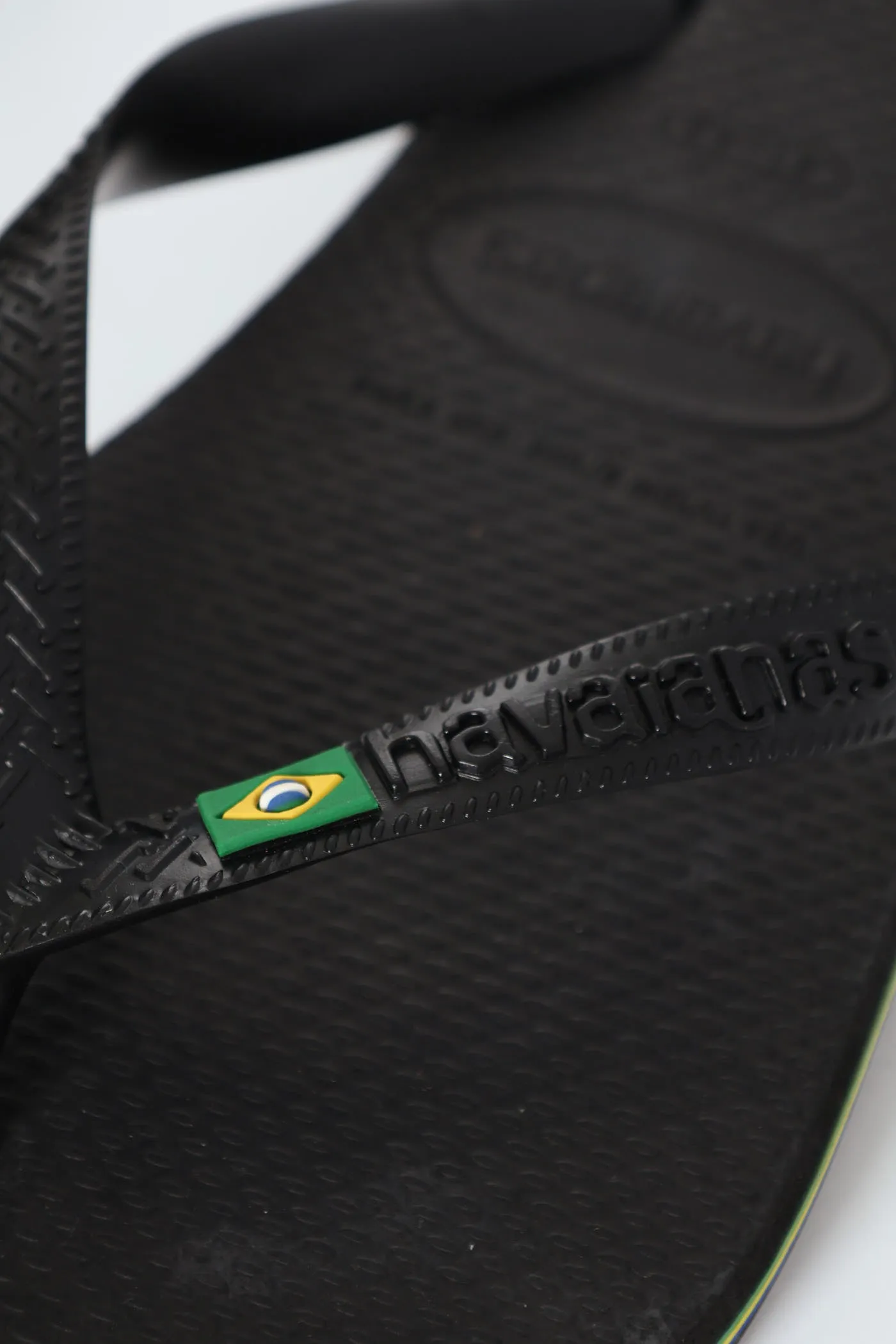 Brazil Logo Flip Flop - Black