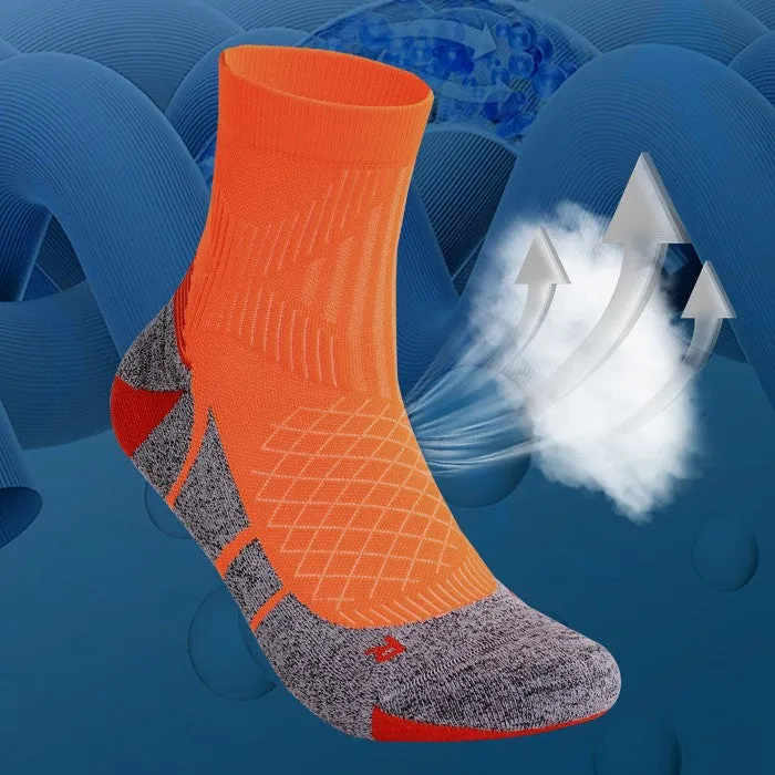Breathable Cushioned Tennis Quarter Socks | 3 Pairs