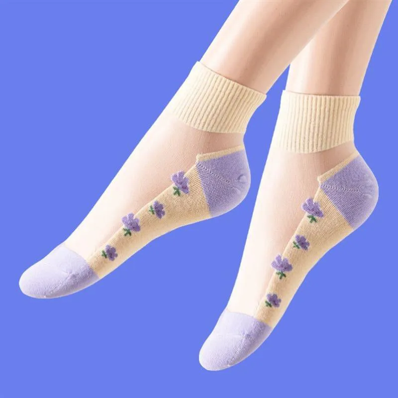 Breathable Floral Socks