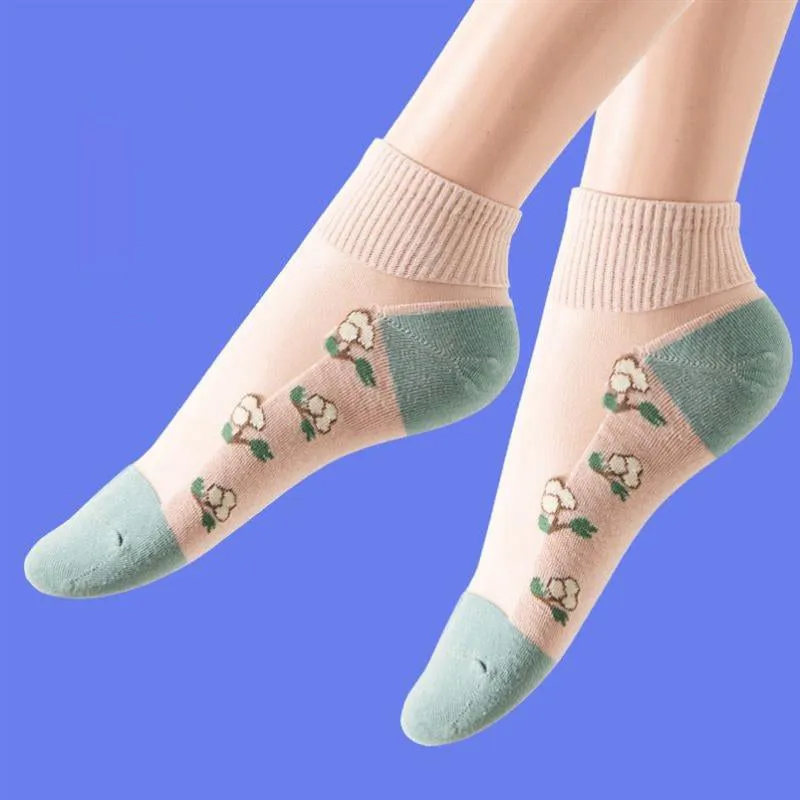 Breathable Floral Socks