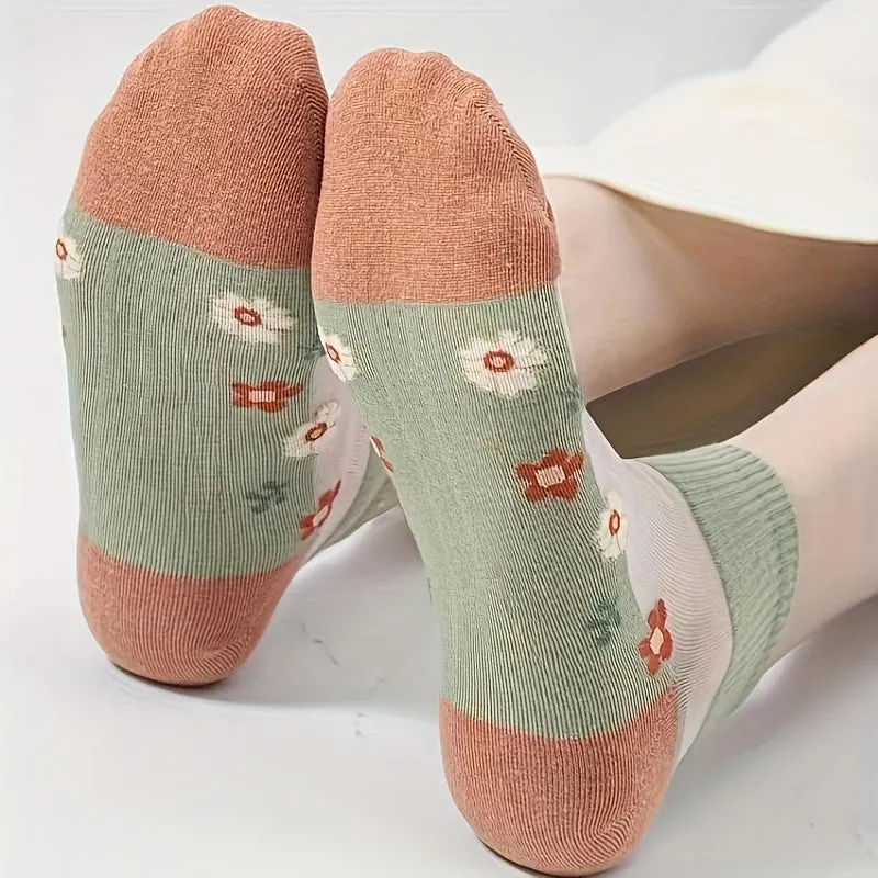 Breathable Floral Socks