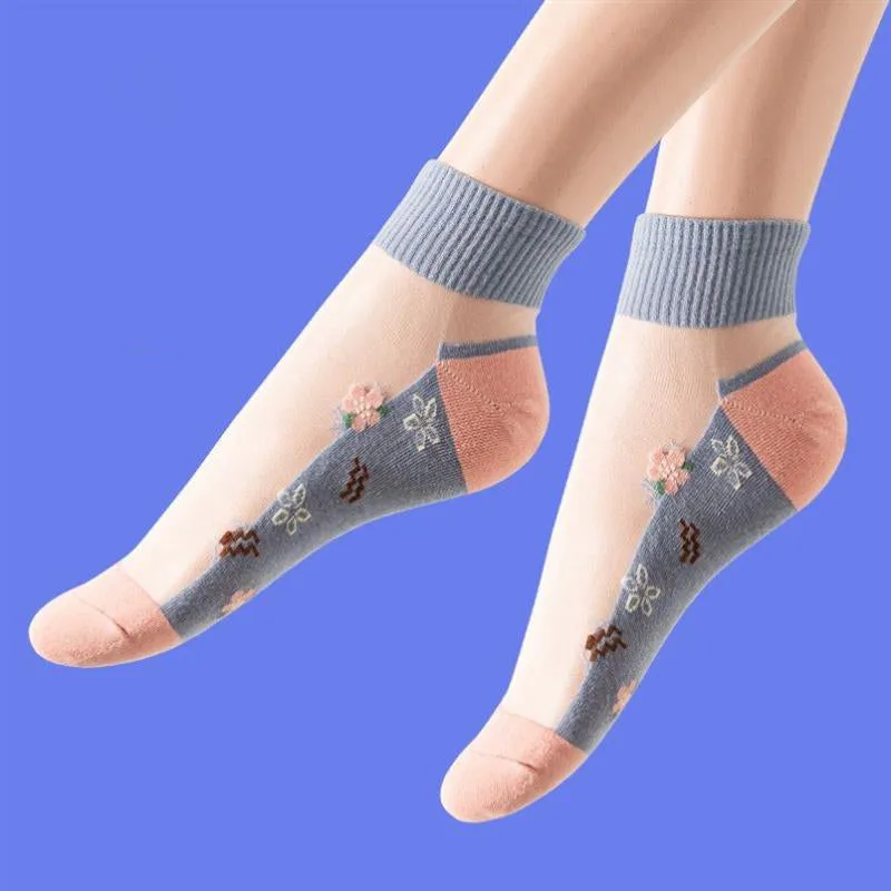 Breathable Floral Socks