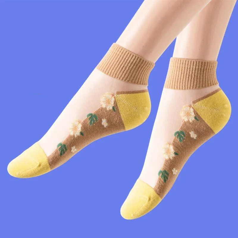 Breathable Floral Socks