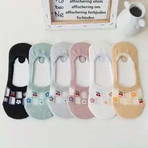 Breathable Floral Socks