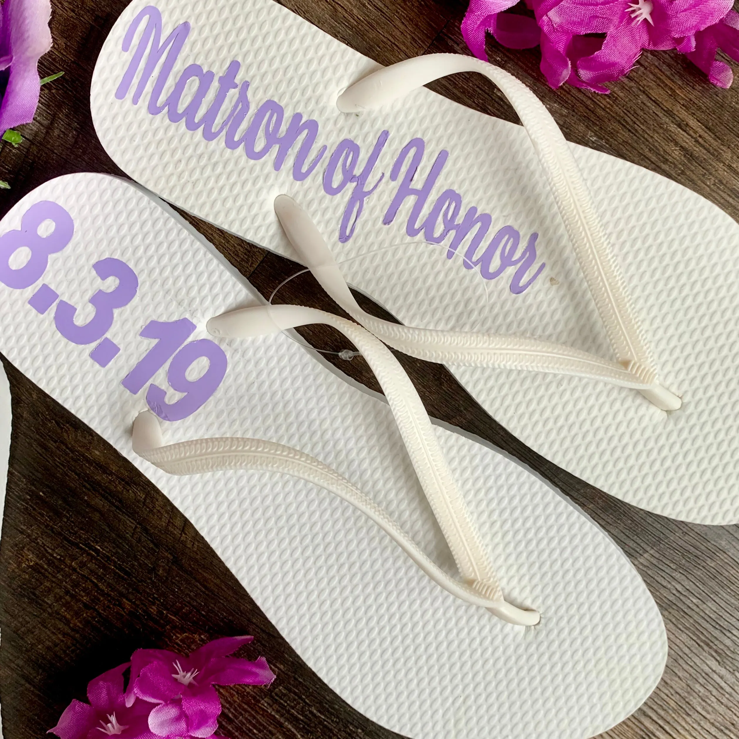 Bridal Party Flip Flops, Bride to Be, Future Mrs, Bride Sandals