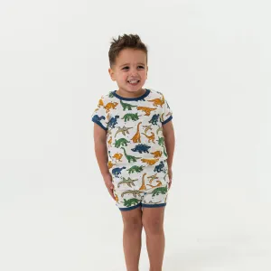 Burlebo Youth Sleep Short Set in Dino-Mite